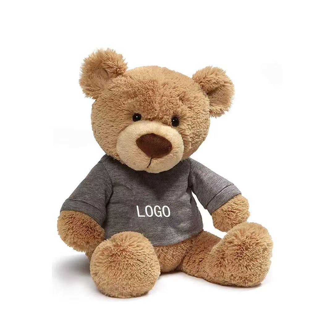 Custom Logo Teddy Bear Plush Toy, Personalized Stuffed Animal with Brand Embroidery, OEM/ODM Customizable Teddy Bear for Gifts & Promotions