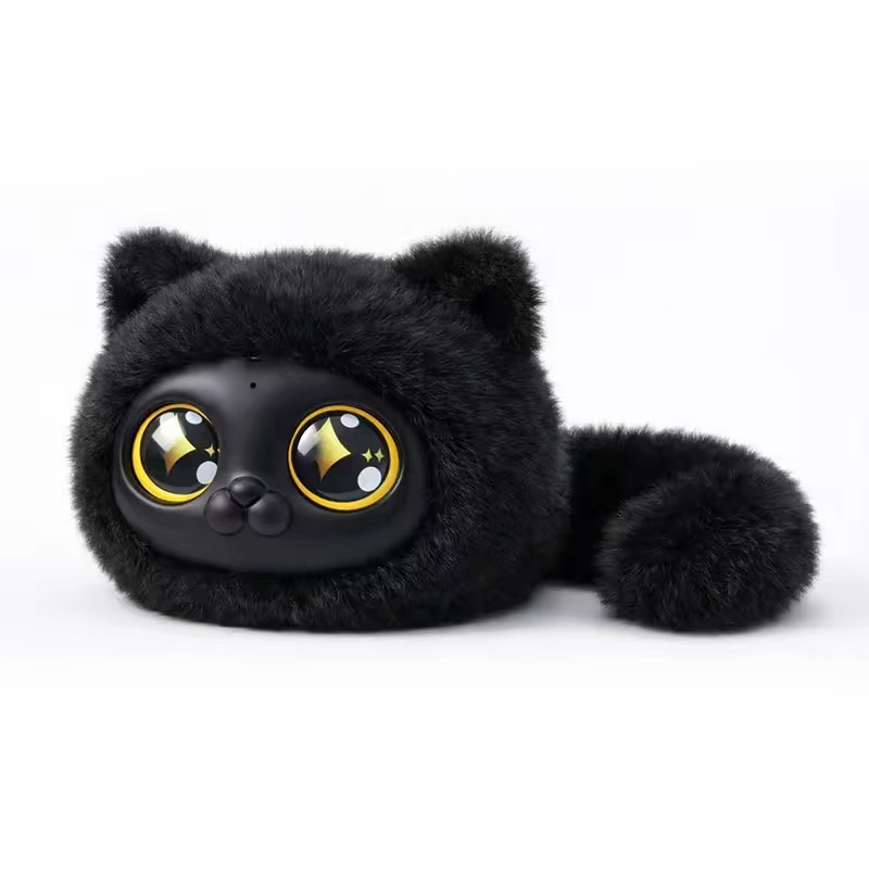 custom black cat plush toy bulk AI stuffed animal manufacturer for brands and retailers