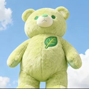 green teddy bear plush toy soft stuffed animal custom gift