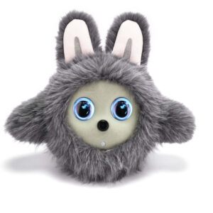 Wholesale 40cm grey long eared AI smart interactive plush toy custom intelligent stuffed animal factory supplier