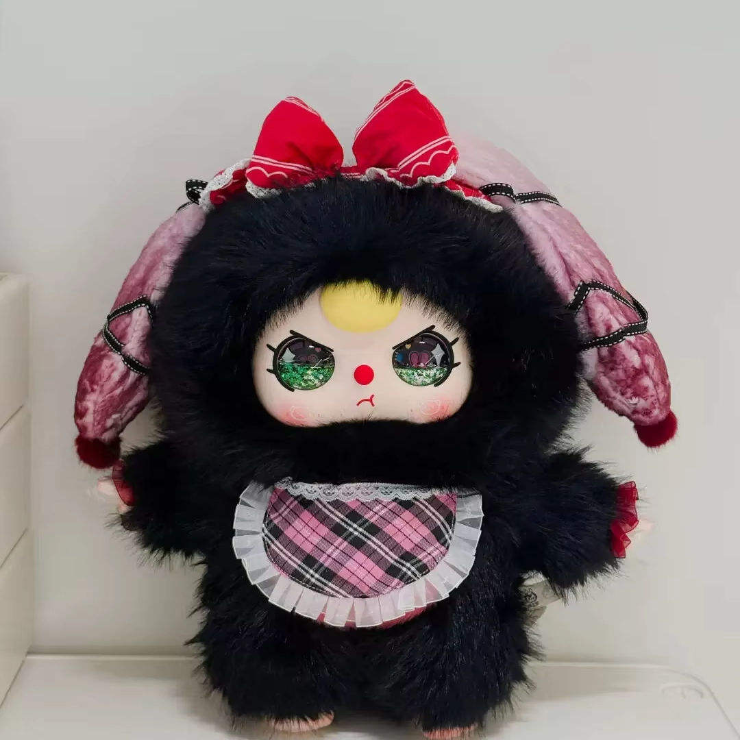 Wholesale 40cm gothic lolita AI smart interactive plush rabbit custom dark goth bunny toy factory supplier