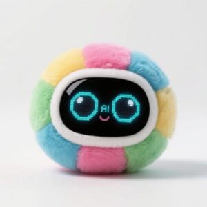 rainbow AI robot plush toy smart companion stuffed animal for wholesale and gift markets