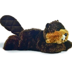 Brown otter plush toy standing stuffed animal