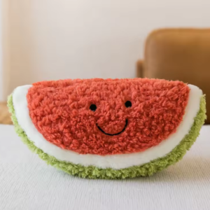 watermelon plush toy kawaii fruit stuffed animal for wholesale and gift markets