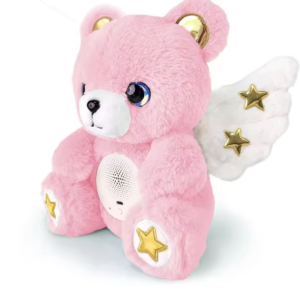 Wholesale 11-30cm custom pink angel bear with wings AI smart interactive plush toy premium PP cotton companion doll factory supplier