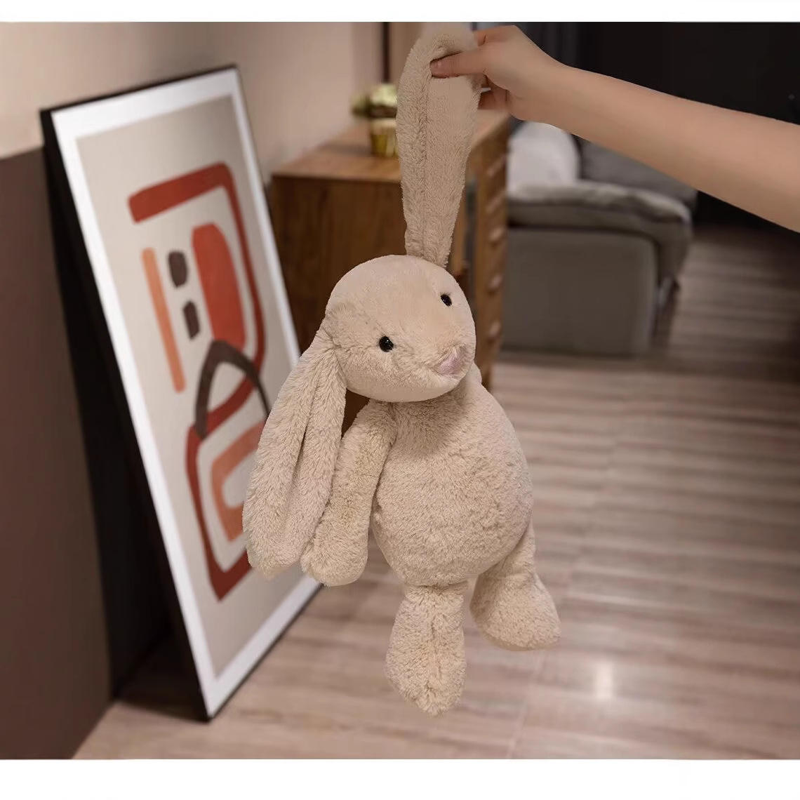 standing bunny plush toy kawaii rabbit stuffed animal for wholesale and gift markets