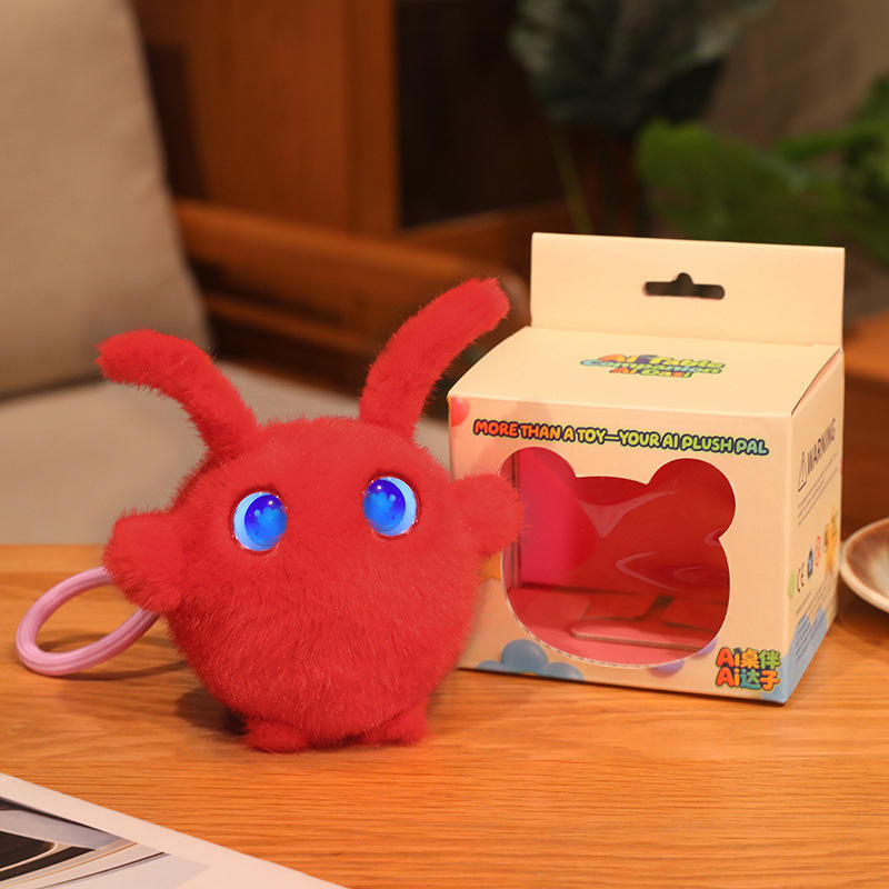 Wholesale AI smart plush keychain ornament 10cm custom interactive mini plush pal supplier
