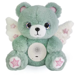 Wholesale 11-30cm custom mint green angel bear with wings AI smart interactive plush toy premium PP cotton companion doll factory supplier